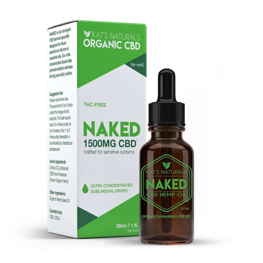 Kat's Naturals CBD Hemp Oil Naked