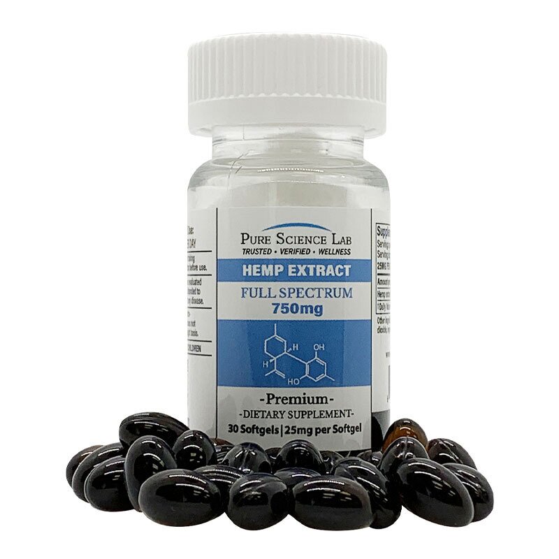 Pure Science Lab CBD Hemp Extract Softgels