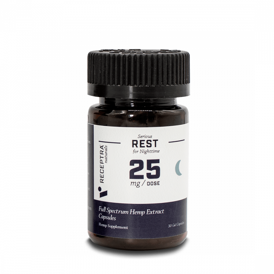 Receptra Naturals Serious Rest CBD Gel Capsules