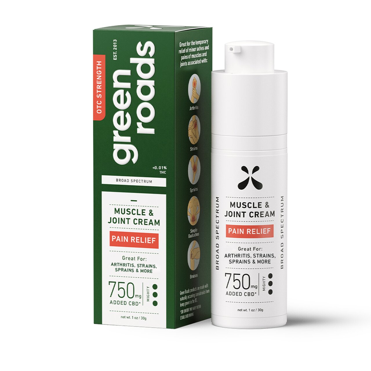 Green Roads CBD Pain Relief Muscle and Joint Cream 750mg