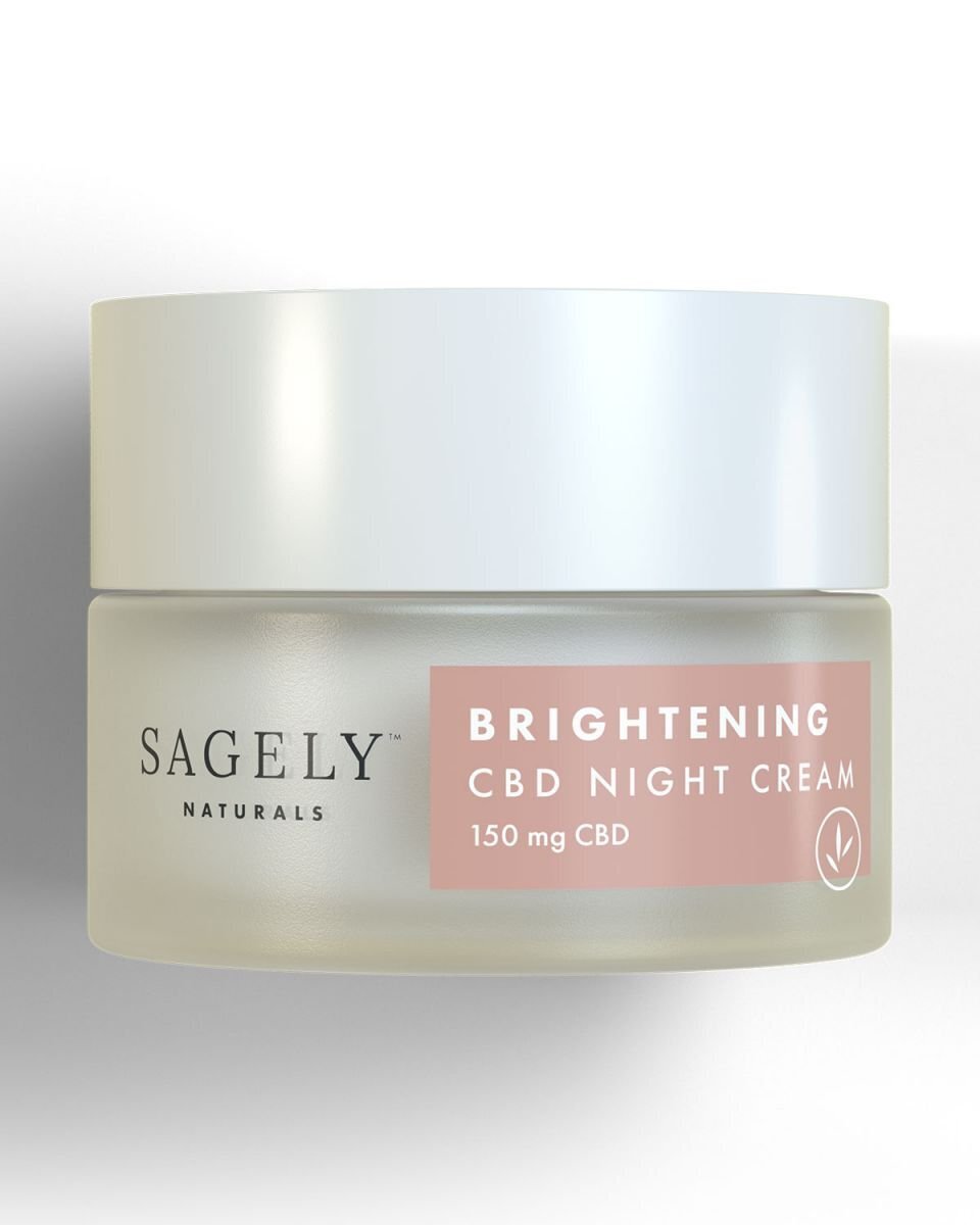 brightening cbd night cream