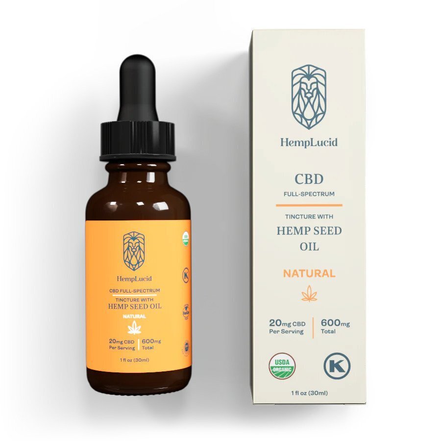 Hemplucid Organic Full-Spectrum CBD in Hemp Seed Oil