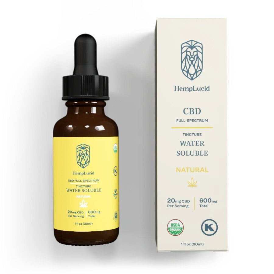Hemplucid Organic Full-Spectrum Water Soluble CBD Oil