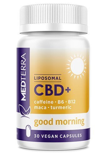 Medterra Good Morning Capsules Liposomal CBD+ Turmeric