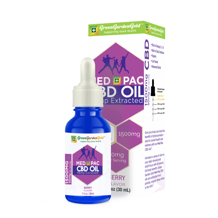 Green Garden Gold 1500mg MED PAC CBD Oil