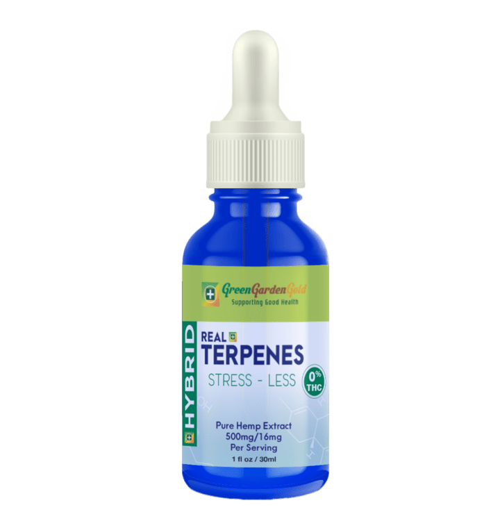 Green Garden Gold STRESS LESS Hybrid Terpenes CBD Oil