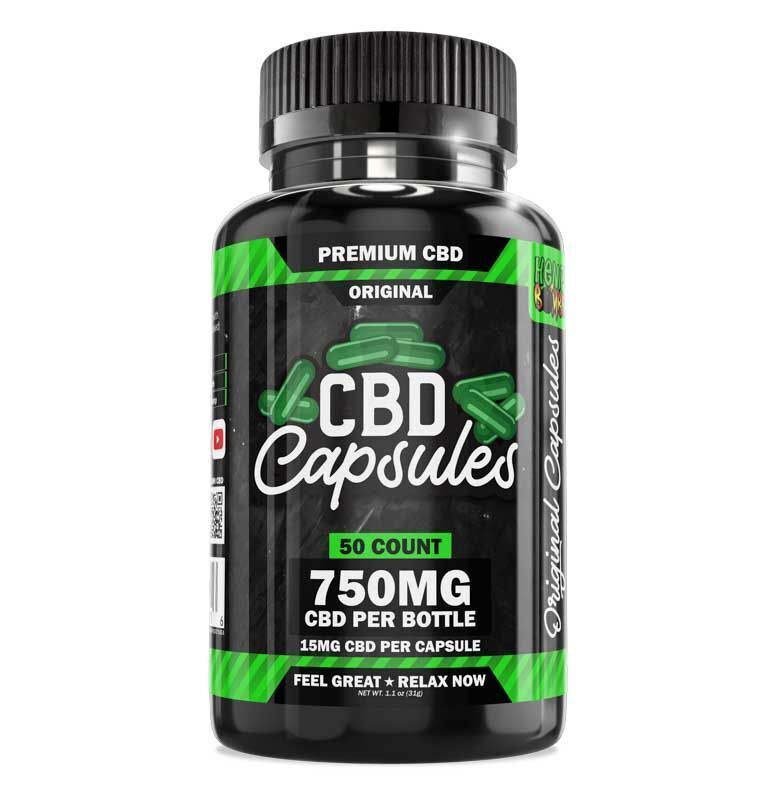 Hemp Bombs CBD Capsules 50-count