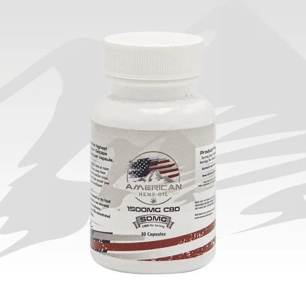 American Hemp Oil 1500mg CBD Capsules