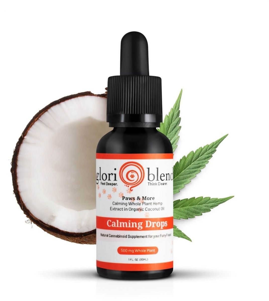 Glori Blends CBD for pets Paws More Calming Drops
