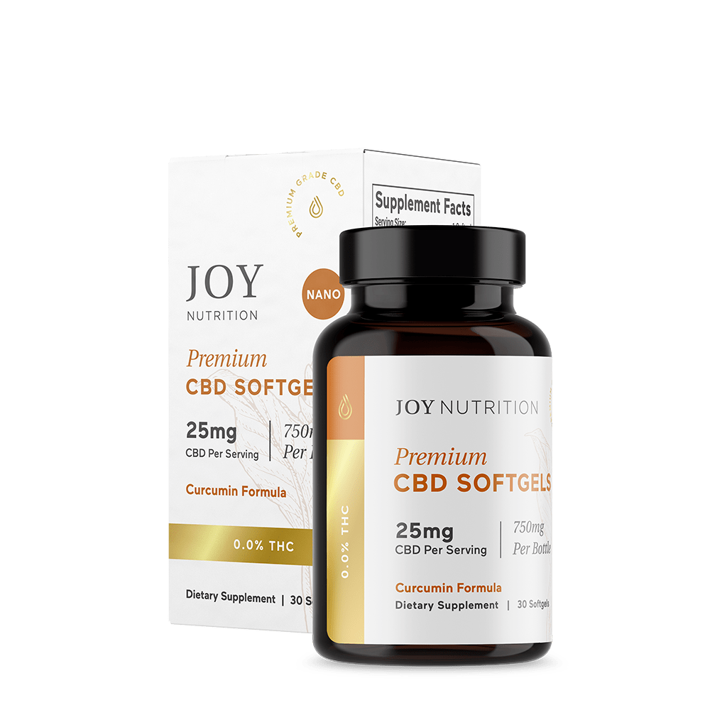 Joy Organics CBD Softgels with Curcumin