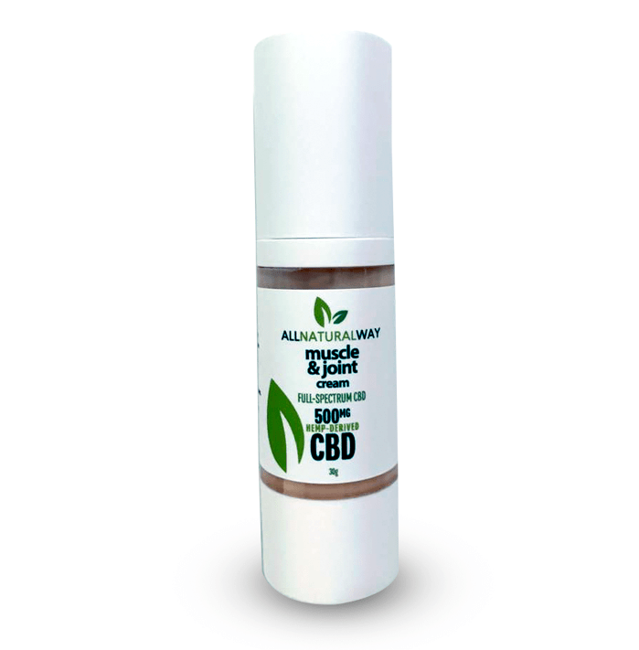 All Natural Way CBD Cream for Muscle and Joint Pain Relief