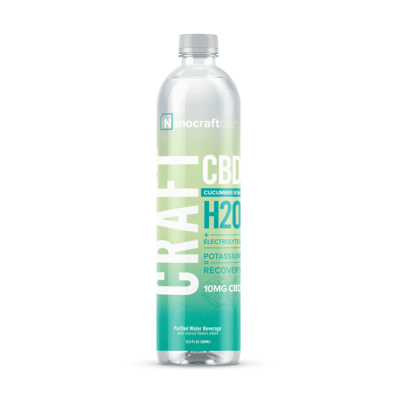 Nanocraft CBD Energy Water Cucumber Kiwi