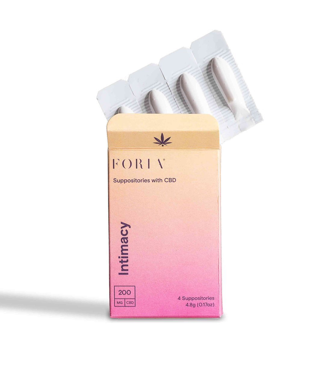 Foria Wellness Intimacy Suppositories with CBD