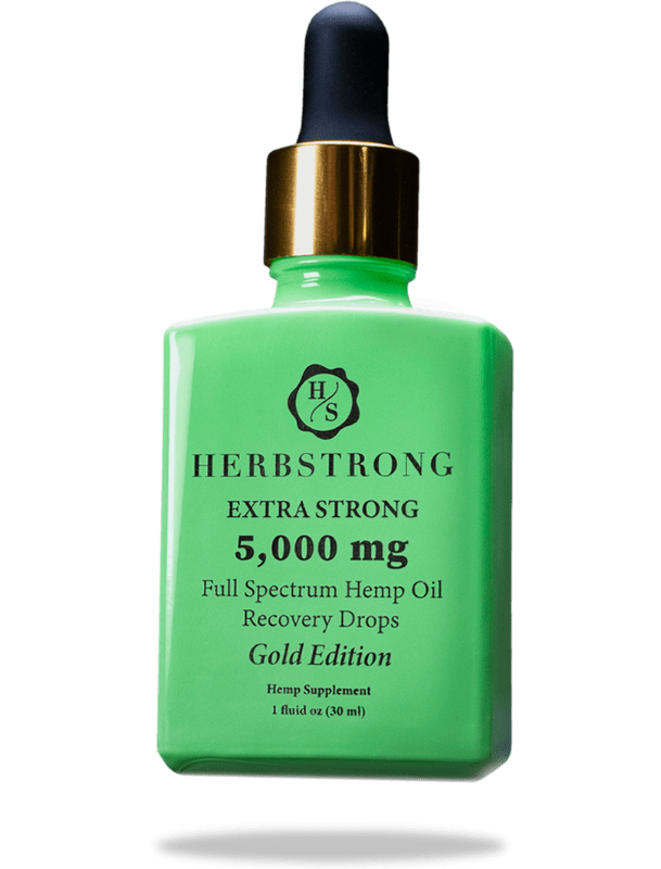 Herbstrong Gold Edition Recovery Drops CBD Oil 5000mg