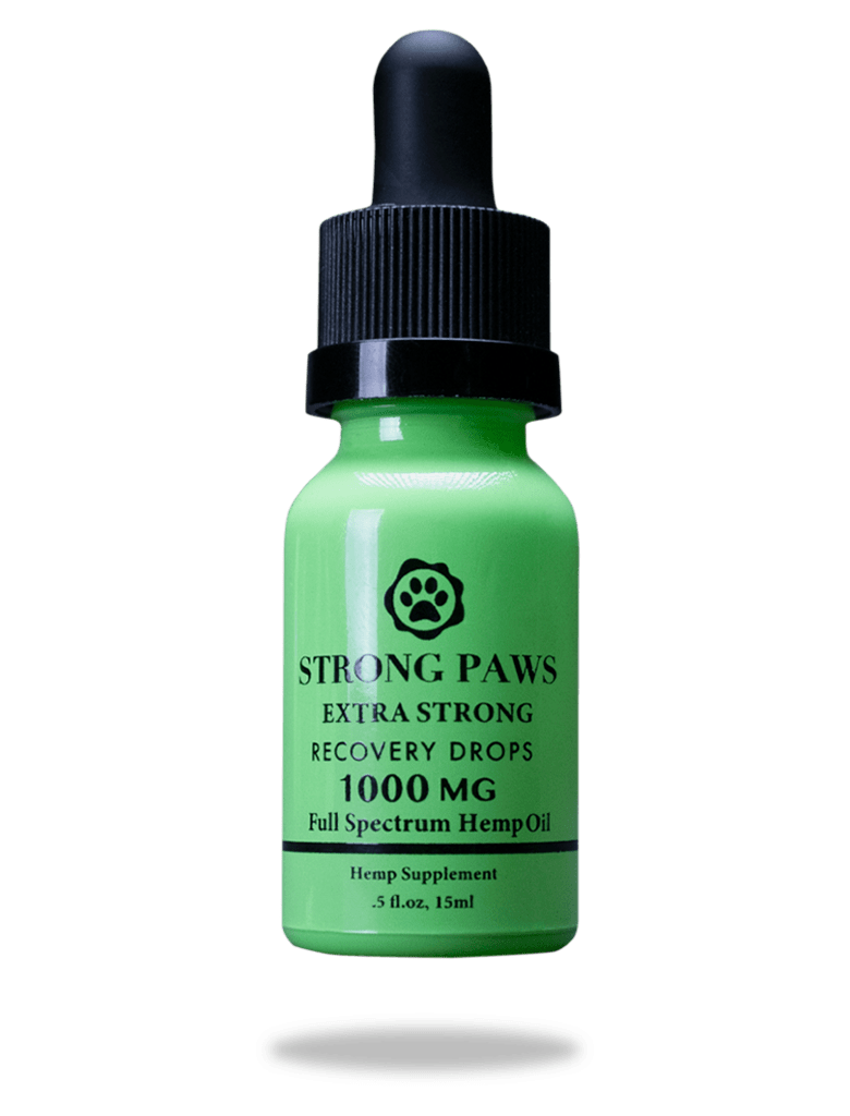 Herbstrong Strong Paws CBD Recovery Drops CBD Oil for Pets 1000mg