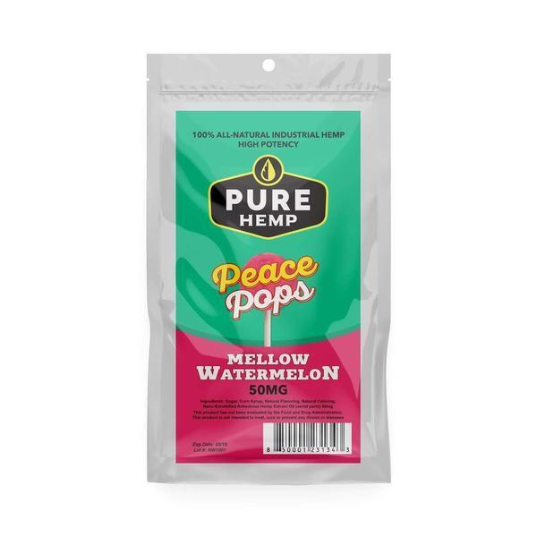 pure hemp shop cbd lollipop watermelon flavor