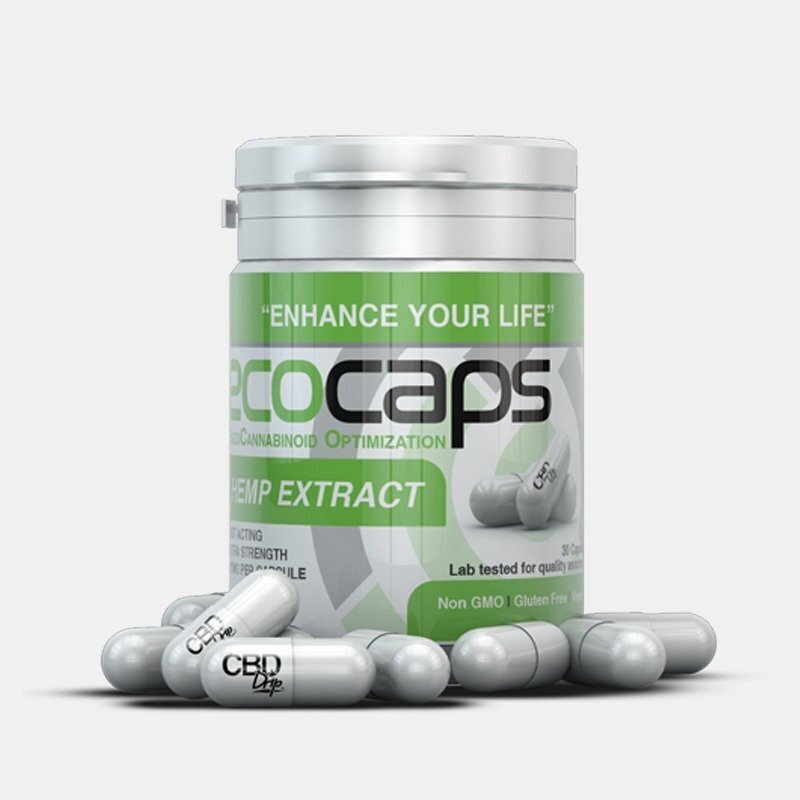 CBD Oil Solutions Hemp Extract Capsules EcoCaps