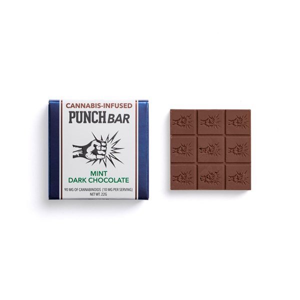 Eaze Cannabis Infused Punch Bar Mint Dark Chocolate