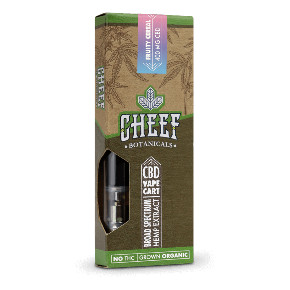 Cheef Botanicals CBD Vape Cartridge fruity cereal flavor