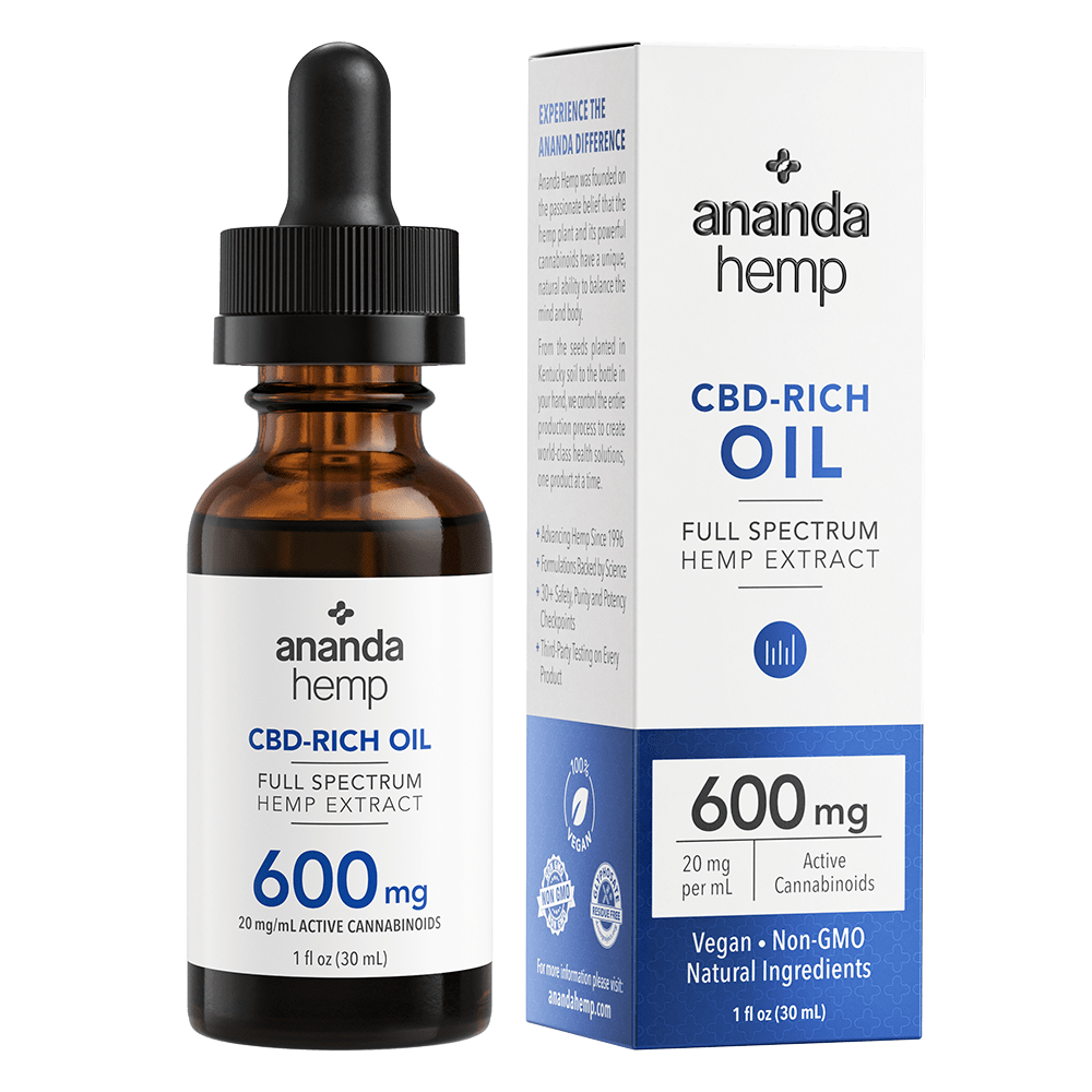 Ananda Hemp Full Spectrum CBD Oil Pure Hemp Extract