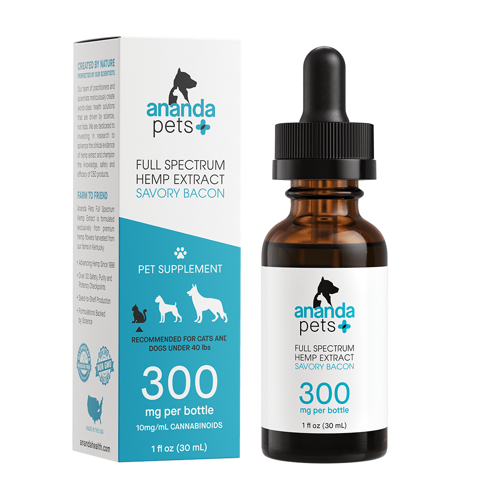 Ananda Hemp Full Spectrum CBD Oil for Pets Savory Bacon