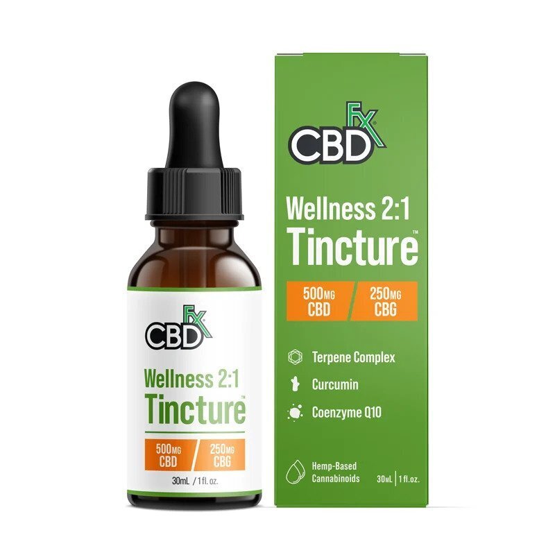 CBDfx CBD + CBG Oil Wellness Tincture 500-6000mg