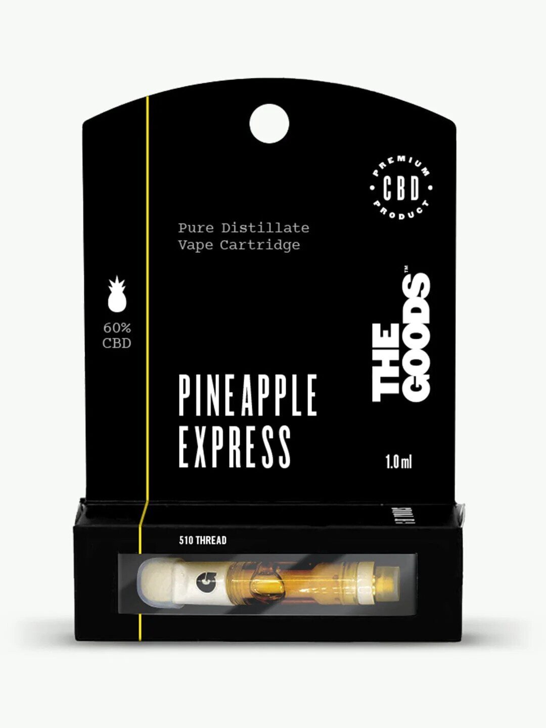 HempElf Pineapple Express Live Resin 510 Cartridge 60% CBD 1.0ml