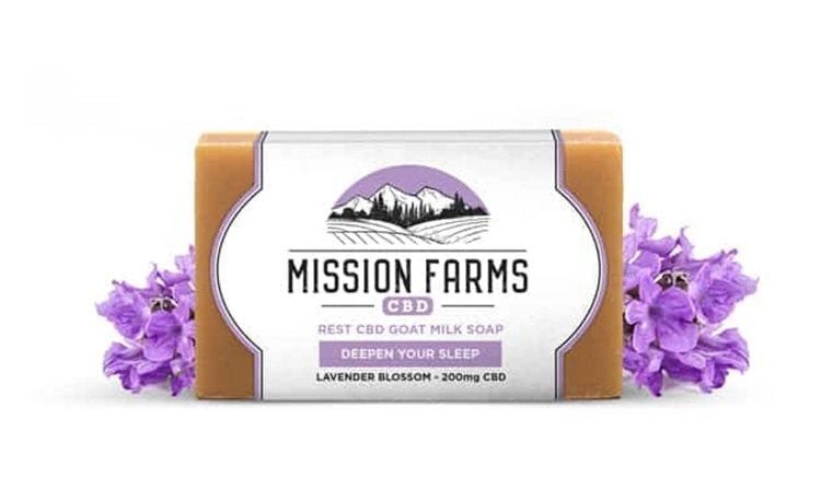 Mission Farms Rest CBD Goat Milk Soap