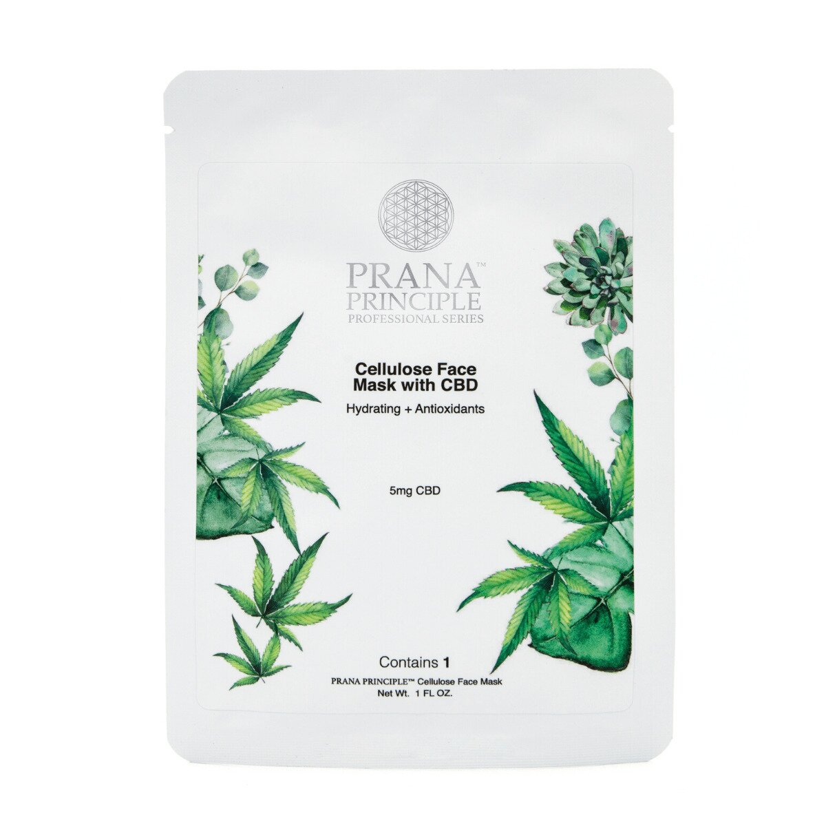 Prana Principle CBD Cellulose Face Mask 5mg