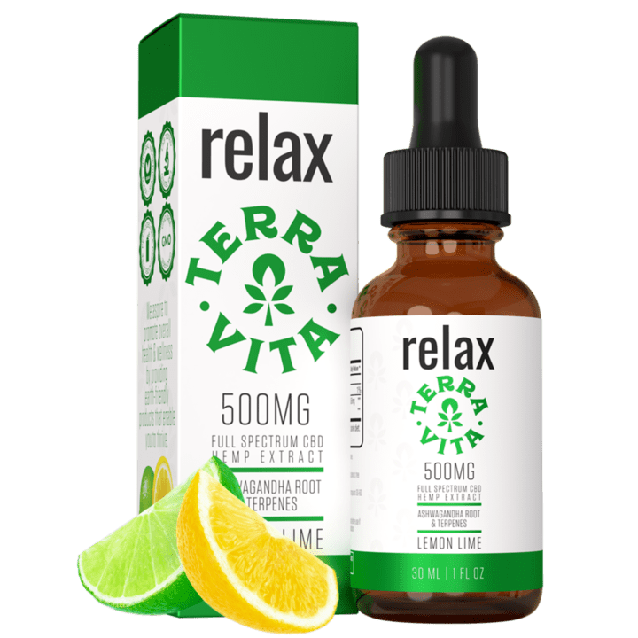 TerraVita CBD Oil Tincture Relax