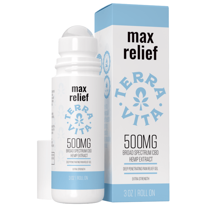TerraVita Max Relief CBD Roll-On 500mg