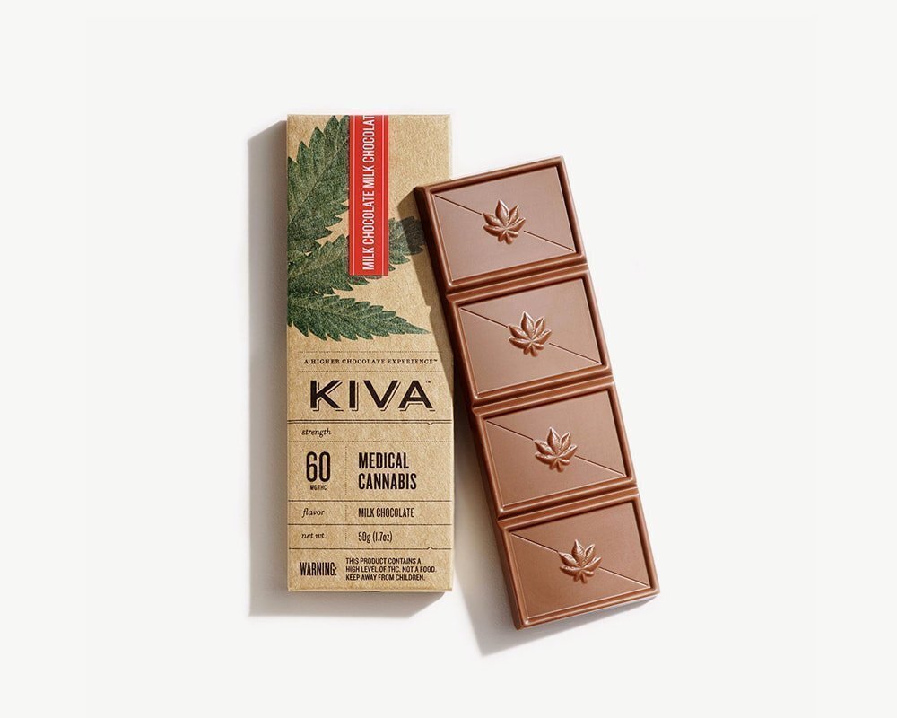Splitbud Kiva Milk chocolate cannabis bar