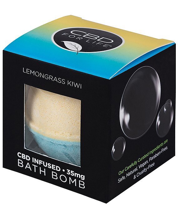 CBD for Life Bath Bomb Lemongrass Kiwi