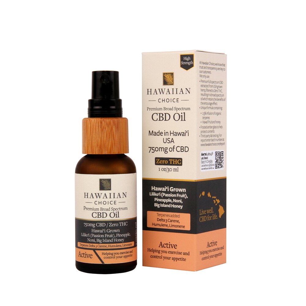 Hawaiian Choice CBD Tincture Spray Active