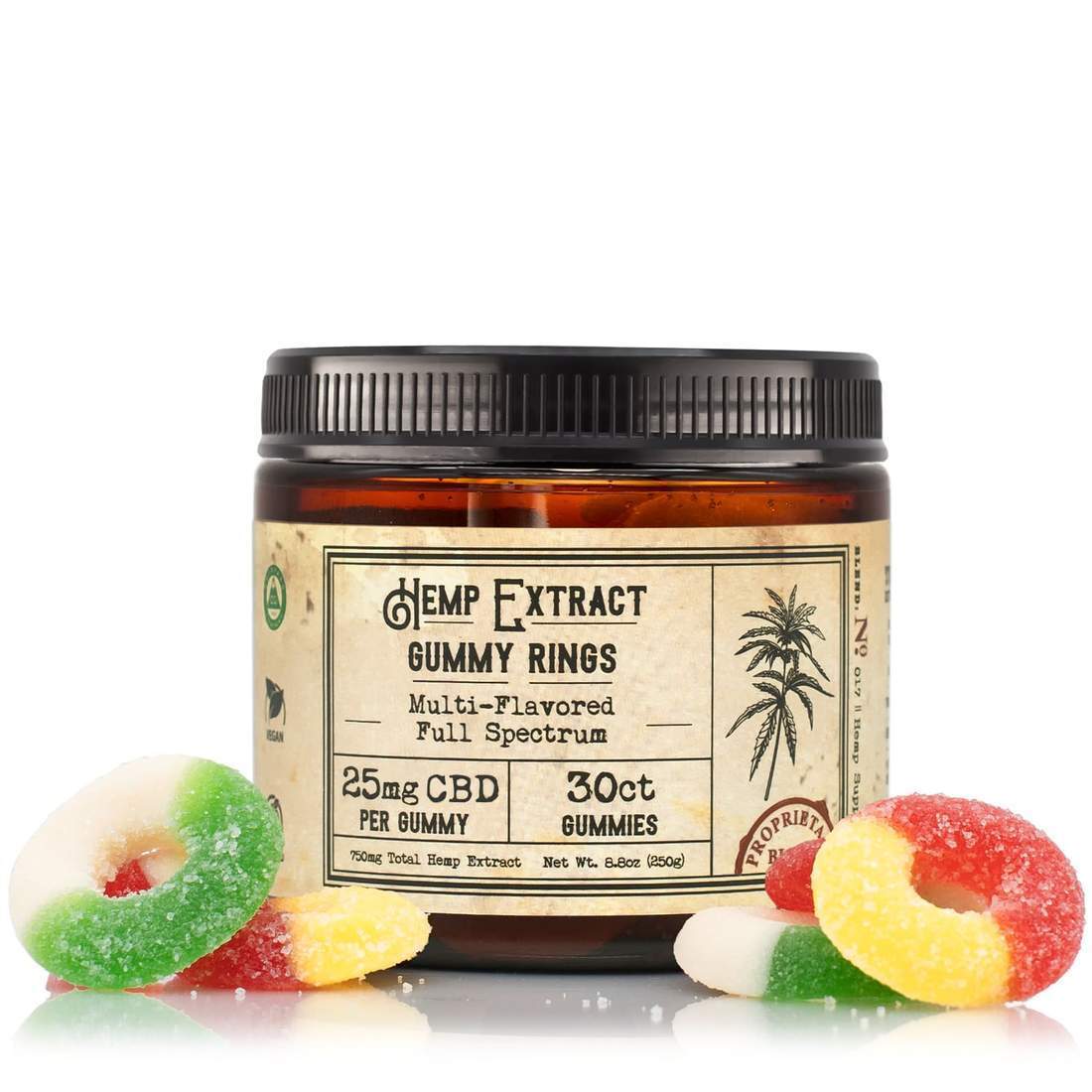 R+R Medicinals Vegan CBD Gummies Full Spectrum