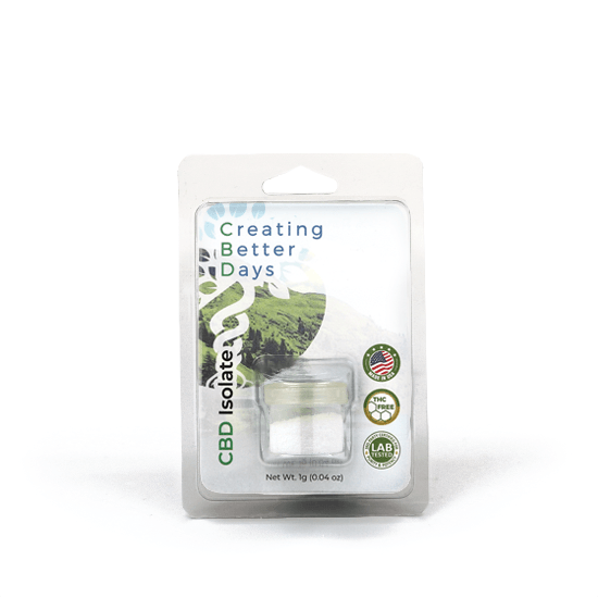creating better days cbd isloate concentrate