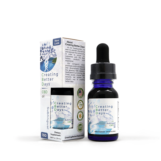 Creating Better Days Sublingual Nano CBD Oil