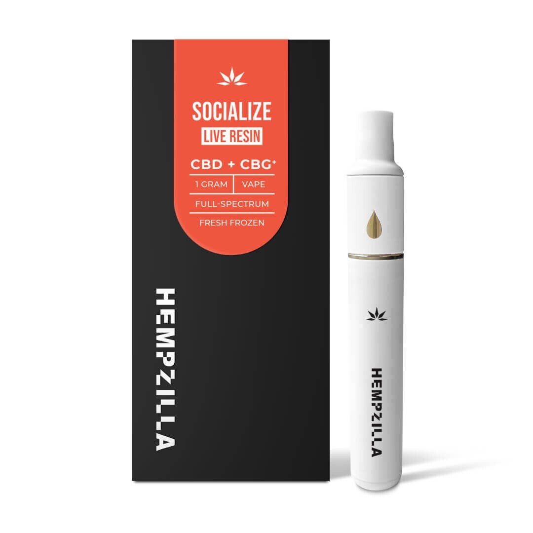 Hempzilla Socialize CBD Live Resin 1G Vape