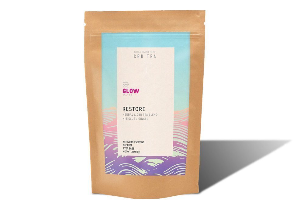 Glow Water CBD Tea Restore