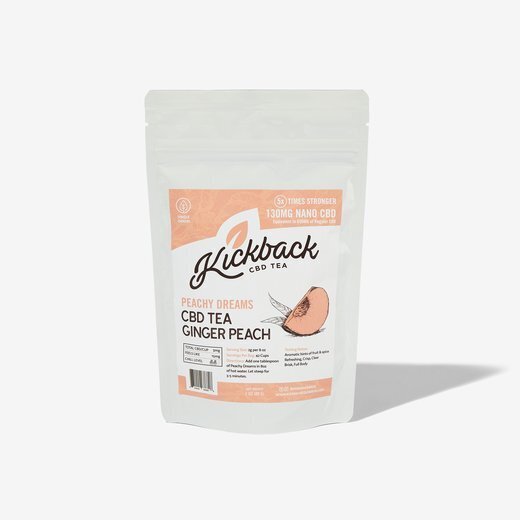 Kickback Cold Brew Hemp-Infused Tea Ginger Peach