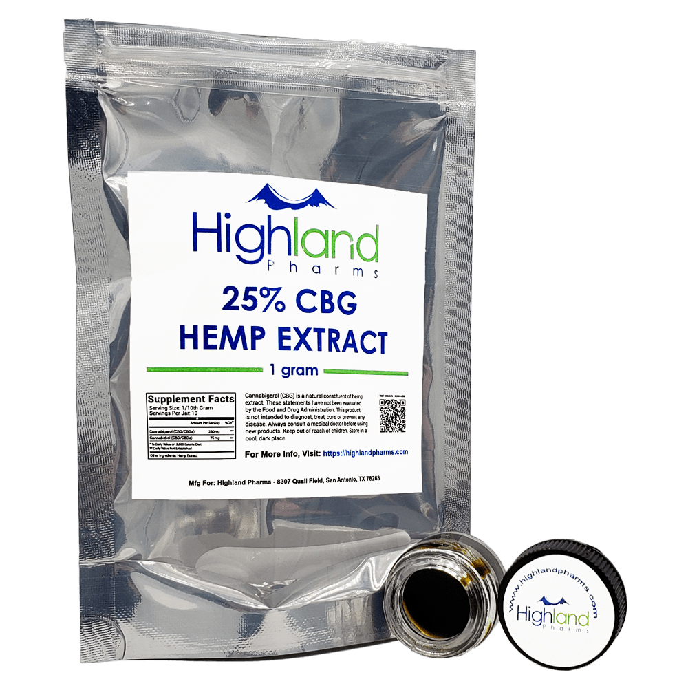 highland pharms cbg hemp extract 25%