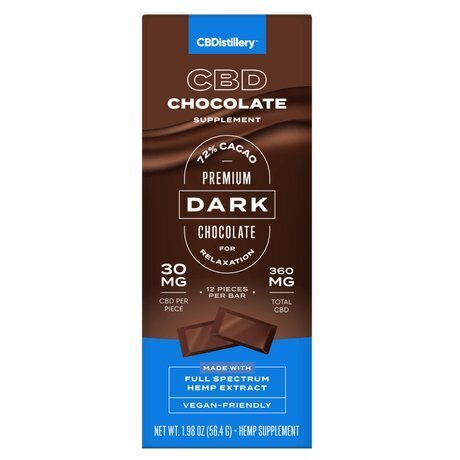 CBDistillery CBD Dark Chocolate Bar