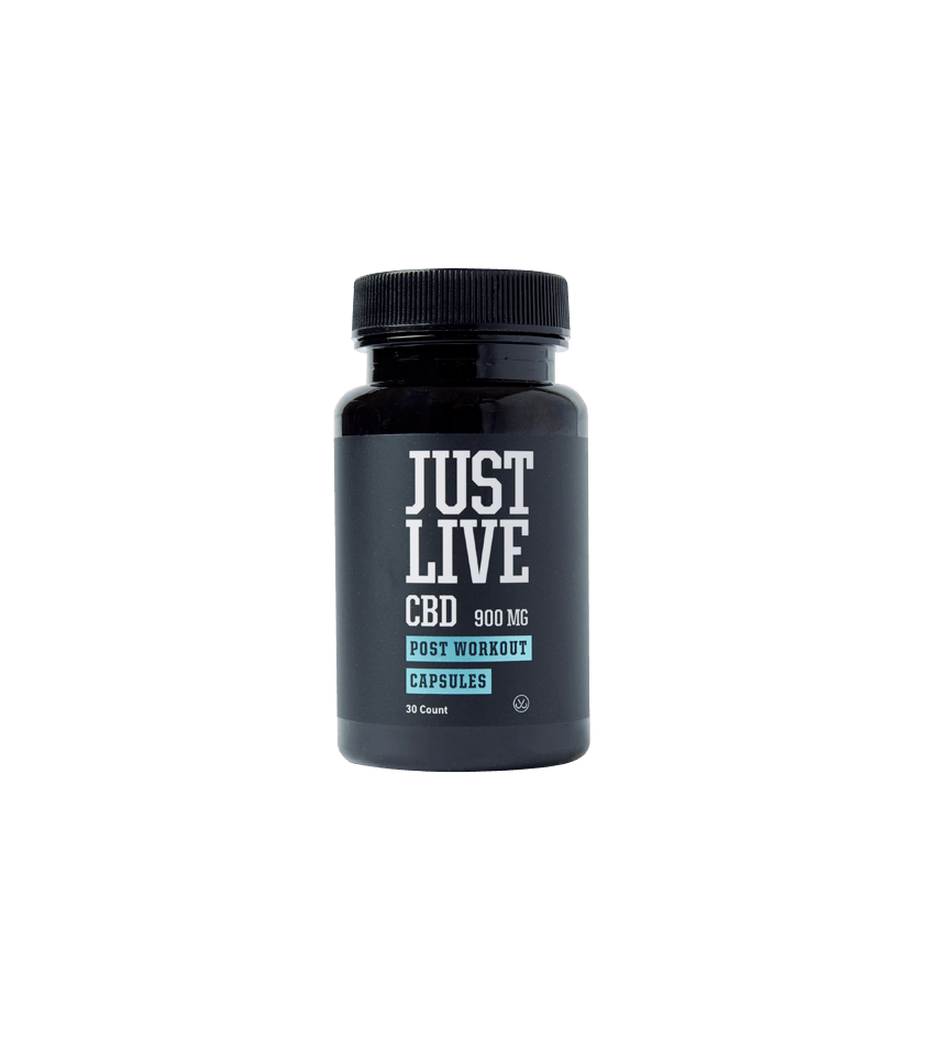 Just Live CBD Supplements Post Workout Capsules