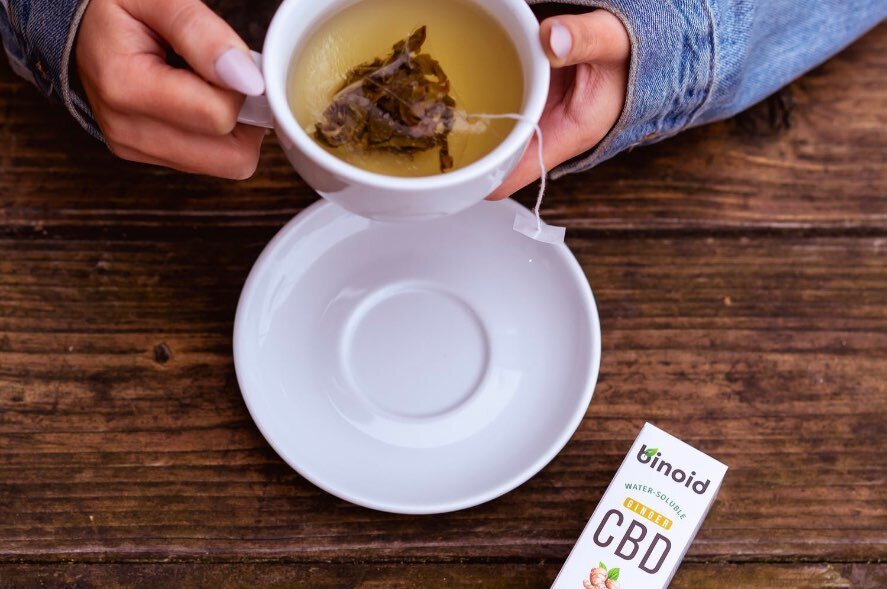 CBD Tea and Coaster