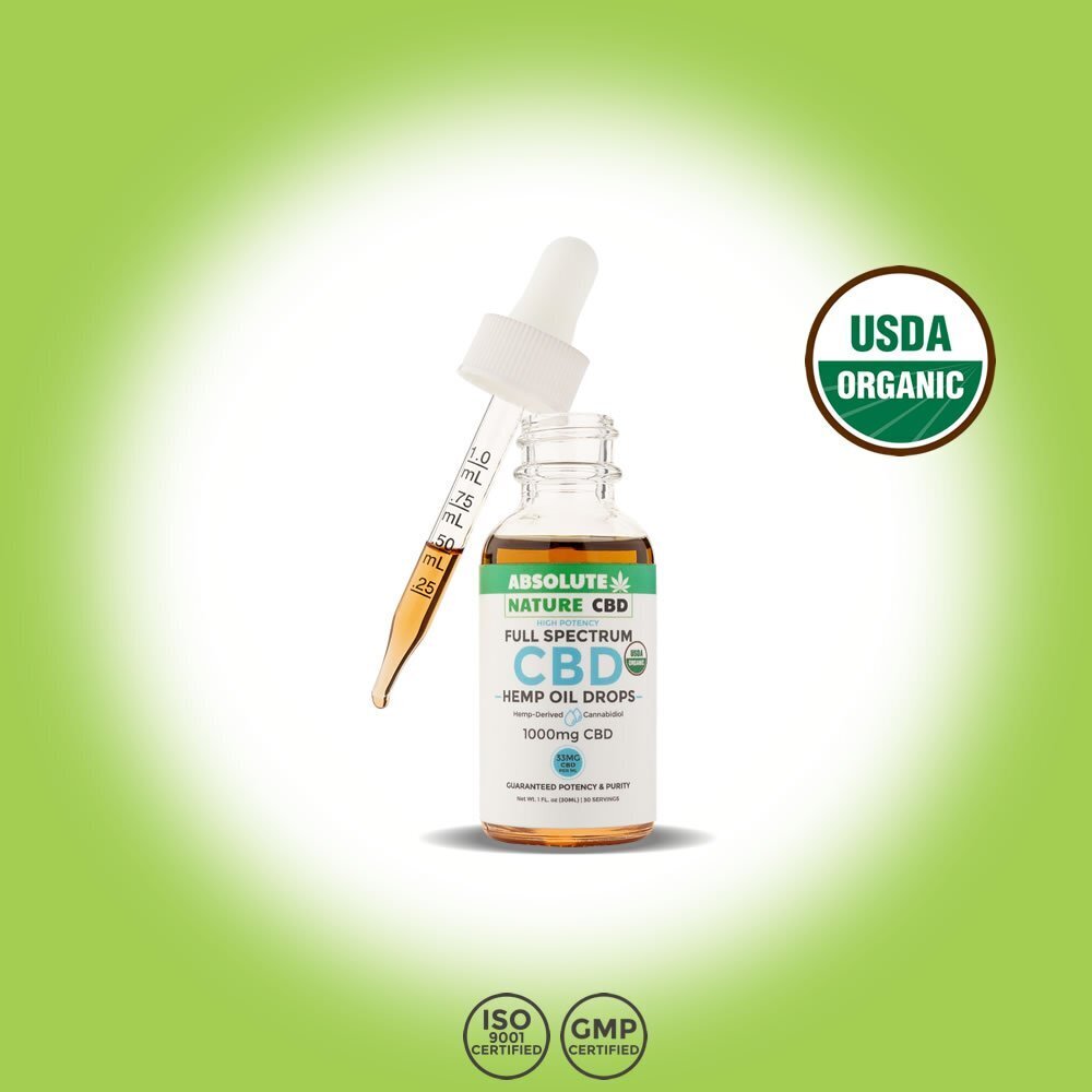 Absolute Nature CBD Full-Spectrum USDA Organic CBD Oil(2)