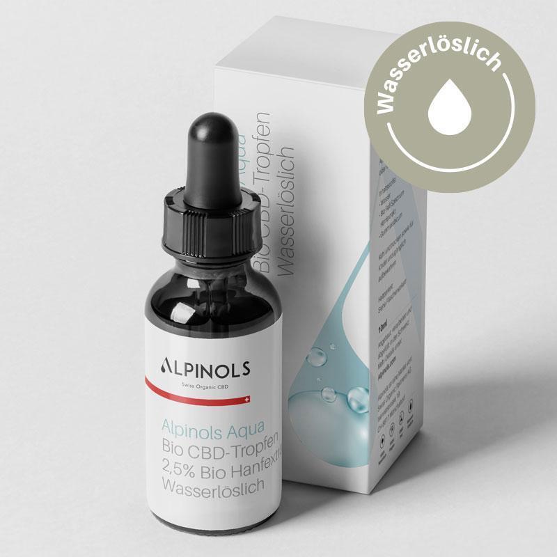 Alpinols CBD-DROPS (WATER SOLUBLE), 2.5% CBD, 10ML