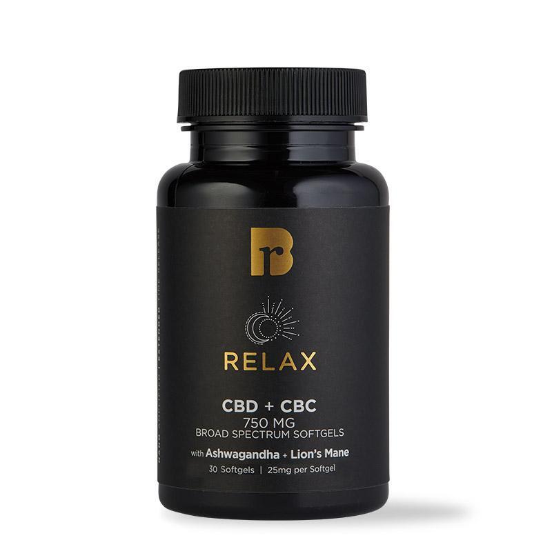 Raw Botanics RELAX CBD + CBC Softgels