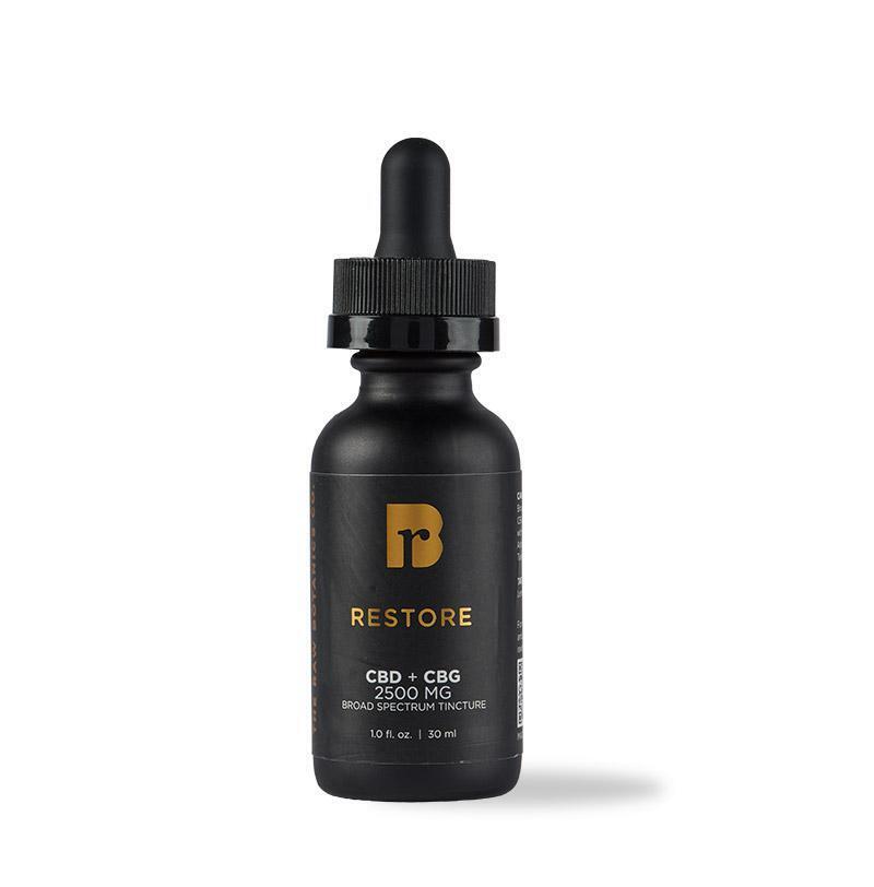 Raw Botanics RESTORE CBD + CBG 2500mg Tincture