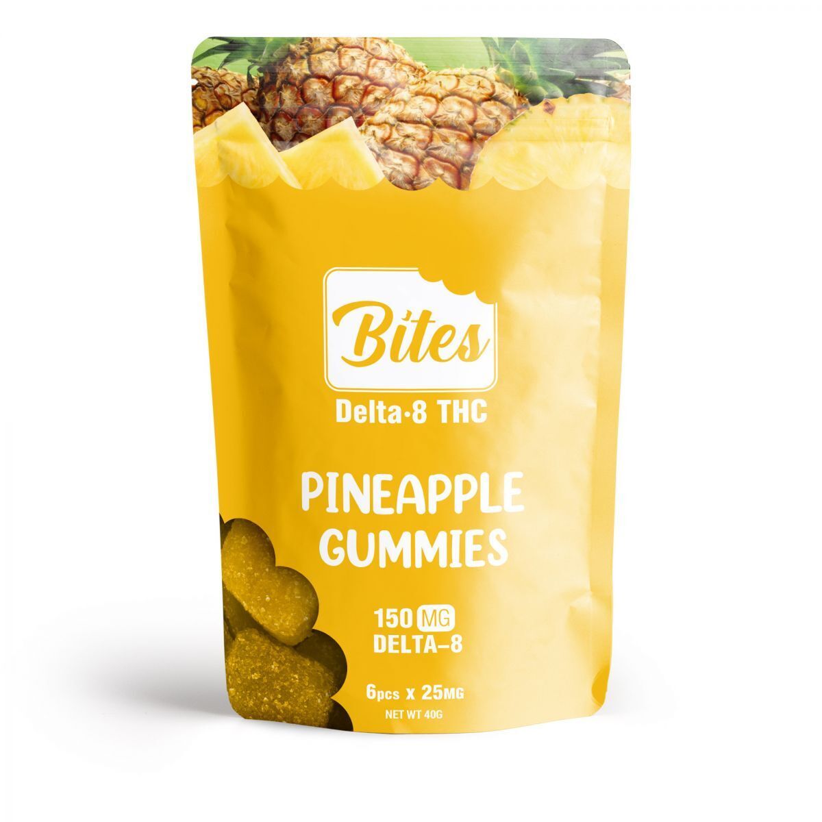 Diamond CBD Delta-8 Bites Pineapple Gummies