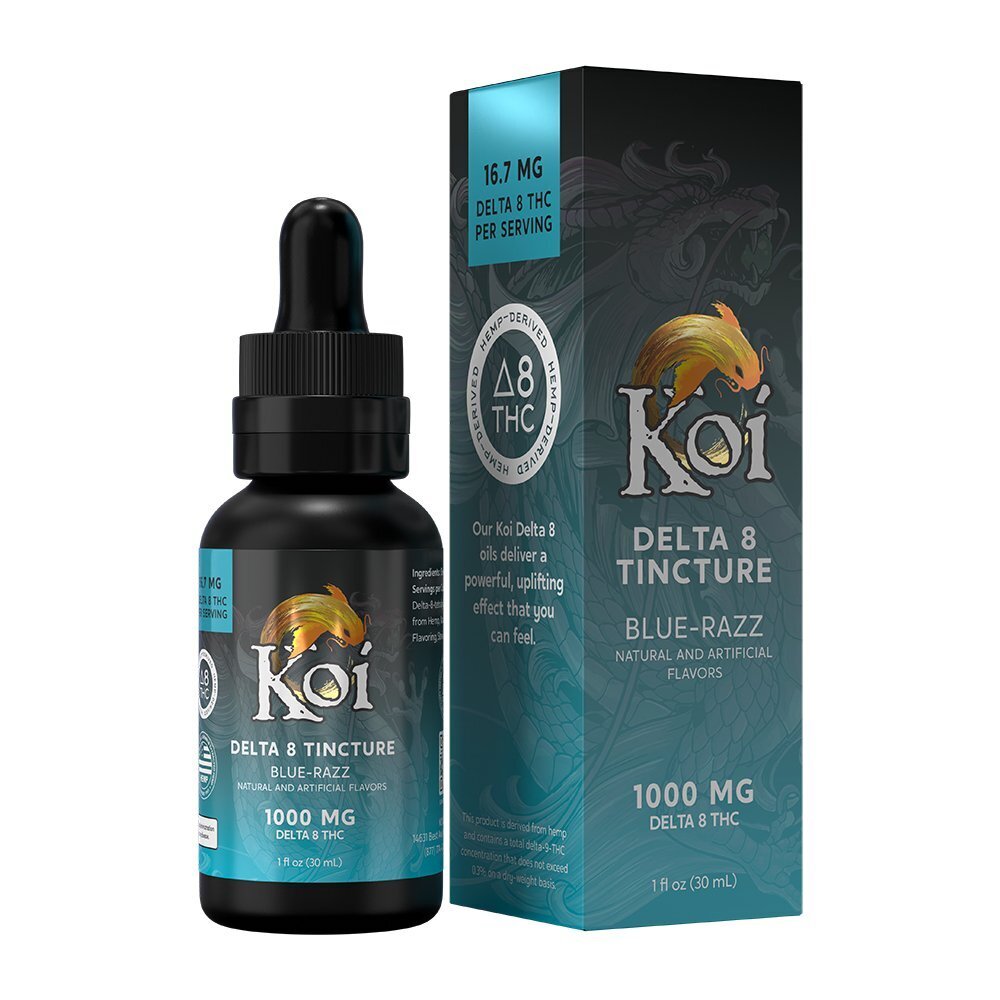 Koi CBD Delta 8 THC Oil Blue-Razz